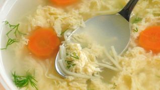 Суп куриный с яйцом Эклер