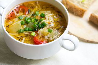 Суп-лапша с кабачком и шампиньонами