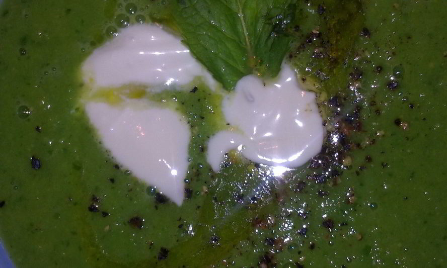 Рецепт горохова-мятного суп-пюре