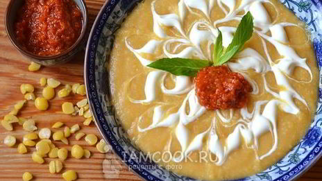 гороховый суп-пюре с картофелем