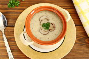 Грибной суп-пюре из замороженных грибов