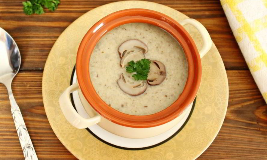 Рецепт грибного супа-пюре из замороженных грибов