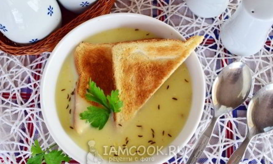 Рецепт картофельного супа-пюре на сметане