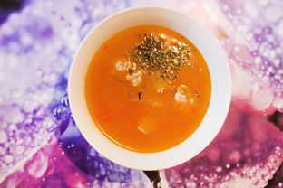 Картофельный суп-пюре с фрикадельками