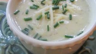 Картофельный суп-пюре с гренками