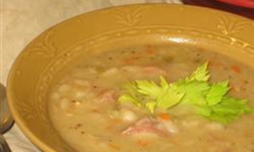 Рецепт картофельного супа-пюре с грибами и ветчиной