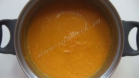 морковный суп-пюре с грушей