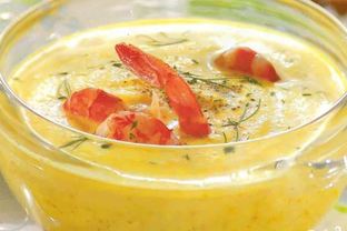 Овощной суп-пюре с креветками