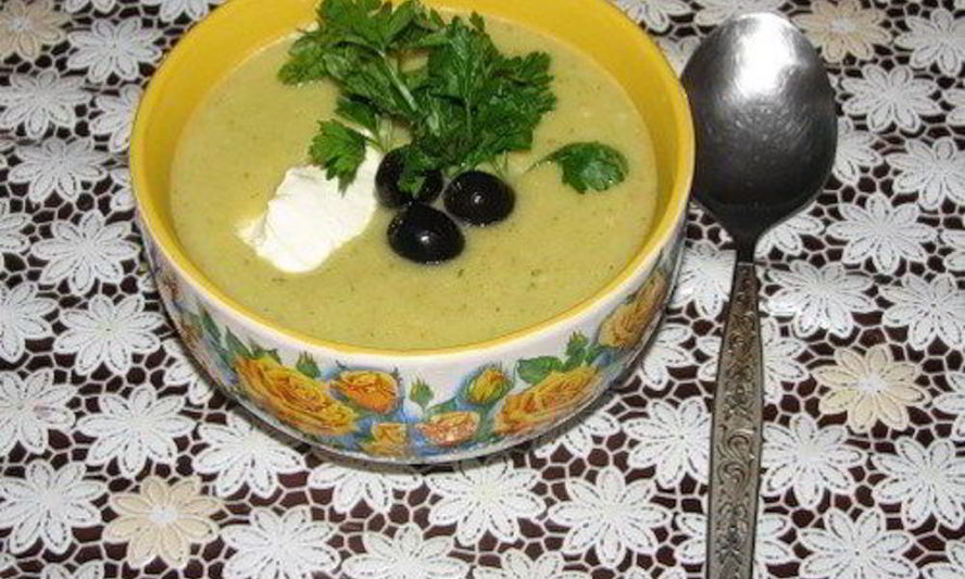Рецепт овощного супа-пюре с оливками