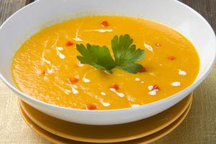 Постный суп-пюре из печеных овощей