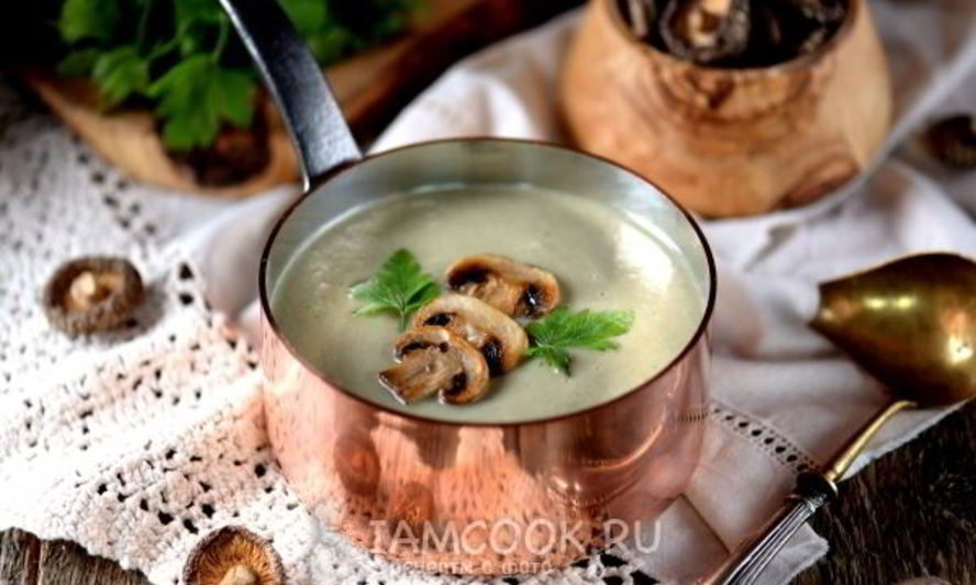 Рецепт постного супа-пюре из шампиньонов