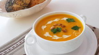 Пряный суп-пюре из тыквы