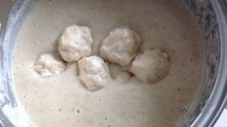 сливочно-грибной суп-пюре с фрикадельками