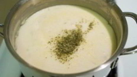 сливочный суп-пюре с шампиньонами