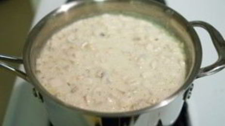 сливочный суп-пюре с шампиньонами