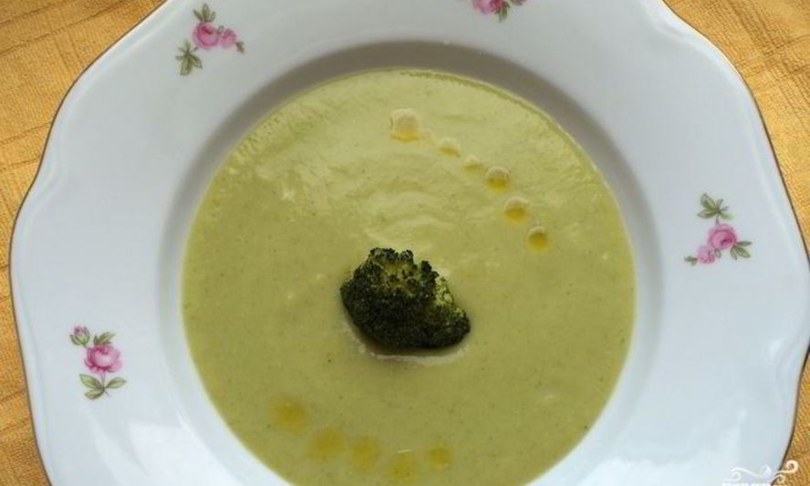Рецепт супа-пюре из брокколи с сыром