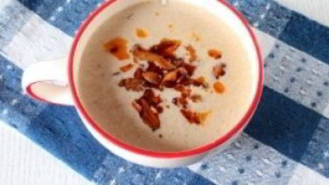 суп-пюре из кабачков с грибами