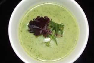 Суп-пюре из кабачков с тофу