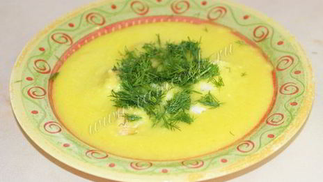 суп-пюре из кабачков цукини