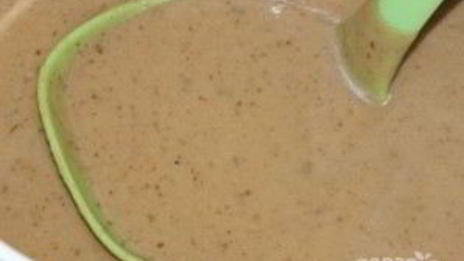 суп-пюре из лесных грибов