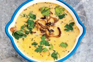 Суп пюре из лисичек