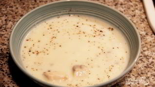 Суп-пюре из лосося со сливками