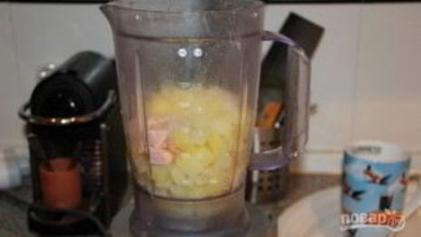 суп-пюре из лосося со сливками