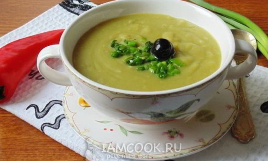Рецепт супа-пюре из сухого зеленого гороха
