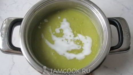 суп-пюре из сухого зеленого гороха