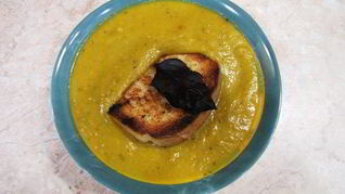 Суп-пюре из тыквы по-итальянски