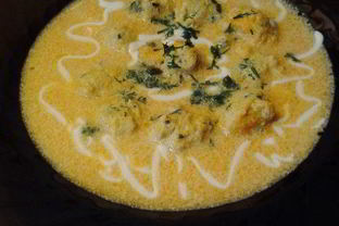 Суп-пюре из тыквы с фрикадельками