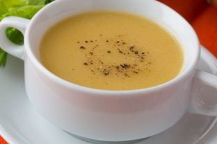 Суп-пюре из тыквы с помидорами