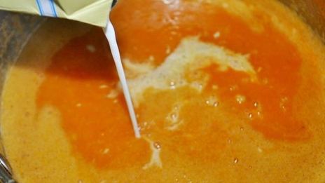 суп-пюре из запеченной тыквы