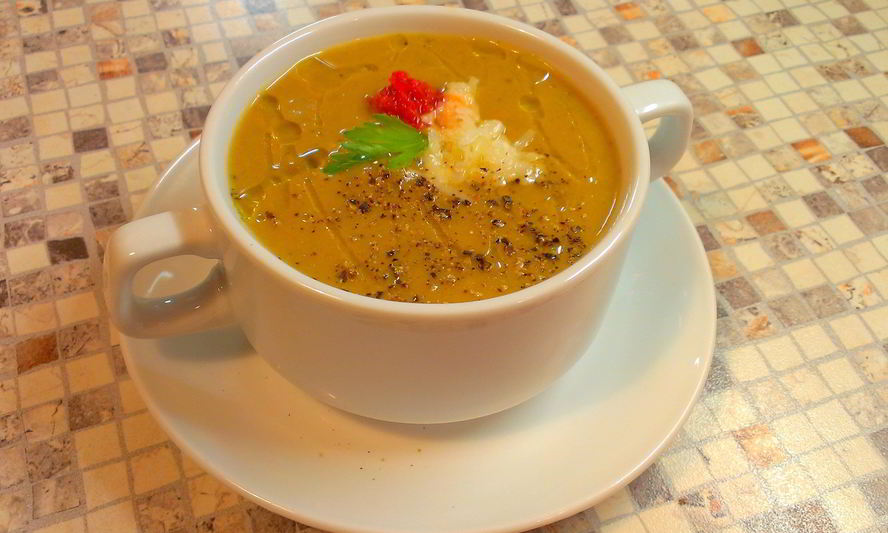 Рецепт супа-пюре из запеченных баклажанов