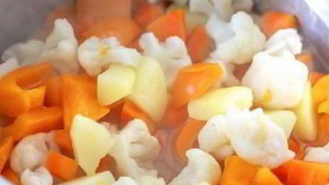 суп-пюре с креветками