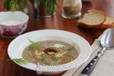 Суп-пюре с шампиньонами и картофелем