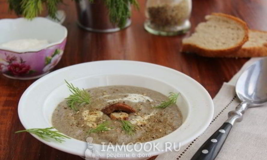 Рецепт супа-пюре с шампиньонами и картофелем