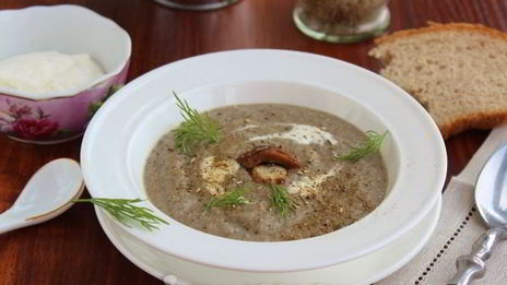 суп-пюре с шампиньонами и картофелем