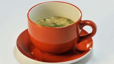 суп-пюре со свиными ушками