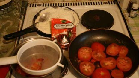 суп-пюре томатный с брынзой