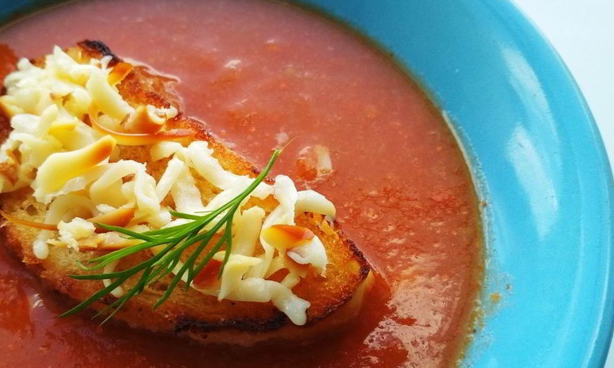 Рецепт томатного супа-пюре с кабачками