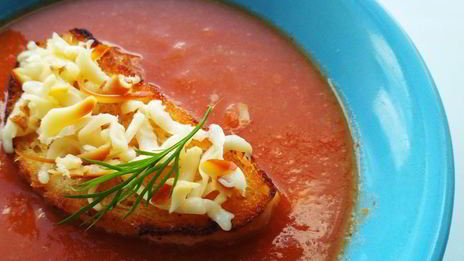 томатный суп-пюре с кабачками