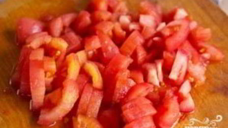 томатный суп-пюре с моцареллой