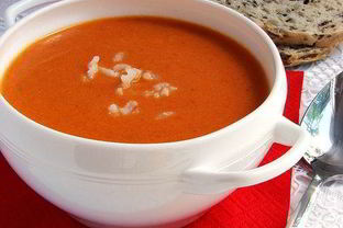 Томатный суп пюре с рисом