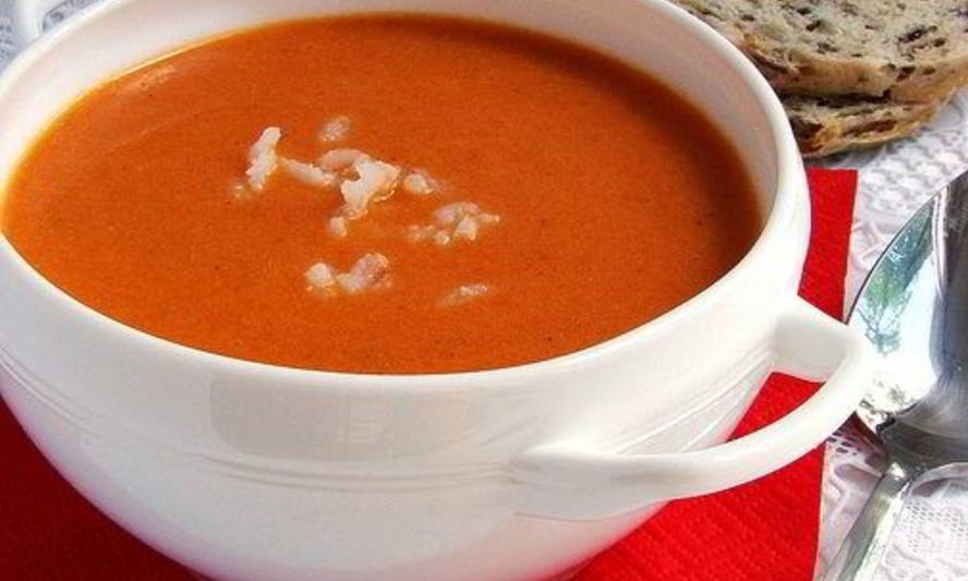 Рецепт томатного супа пюре с рисом