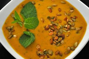 Тыквенный суп-пюре с чечевицей