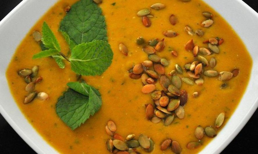 Рецепт тыквенного супа-пюре с чечевицей