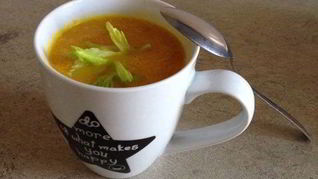 Тыквенный суп пюре с кокосовым молоком и кокосовым маслом