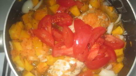 тыквенный суп-пюре с курицей