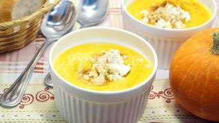 Тыквенный суп-пюре с сыром